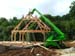 Maison en bois : Mise en place avec une grue