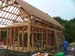 Maison en bois : Pose des potelets
